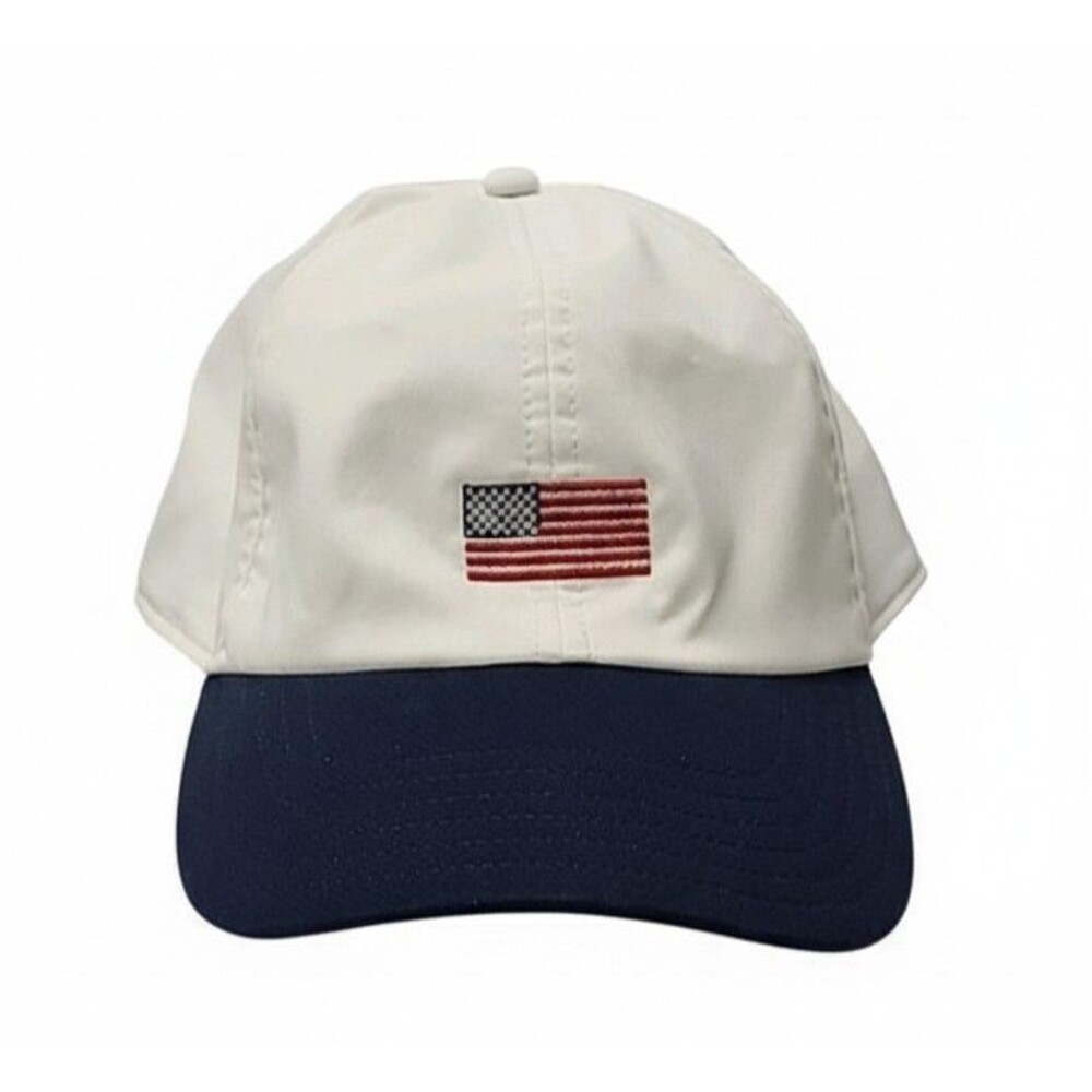 Under Armour Women's Freedom Flag Hat White & Navy OSFA Adjustable Strapback